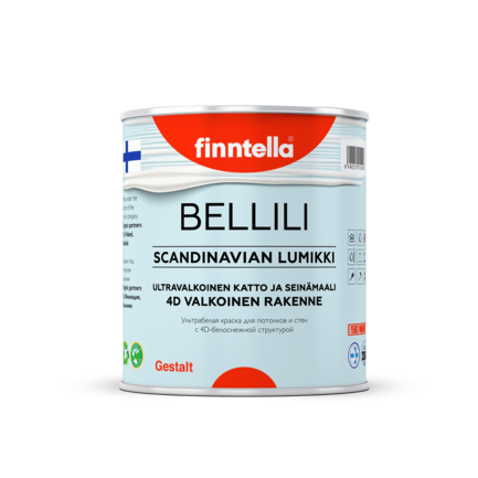 FINNTELLA BELLILI — финская супербелая матовая краска для потолка изб. 1