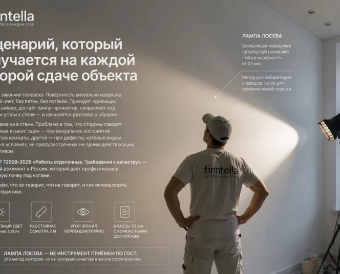 Стены под лампу Лосева: ГОСТ Р 72509-2026 и реальные нормы приёмки