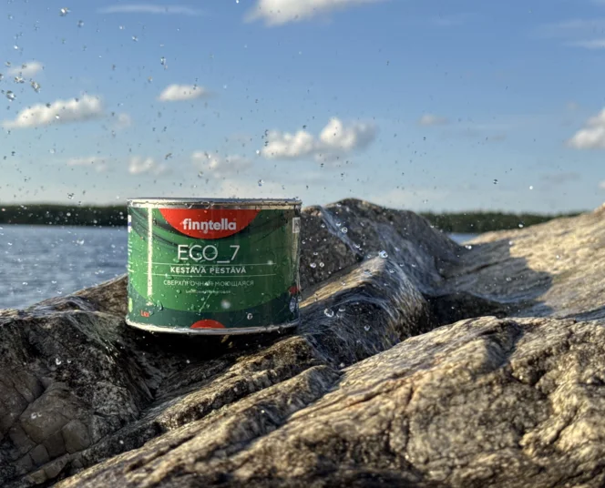 Краска для гостиной — финская, матовая, скандинавский стиль