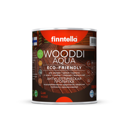 FINNTELLA WOODDI AQUA — финская антисептическая пропитка для дерева изб. 1